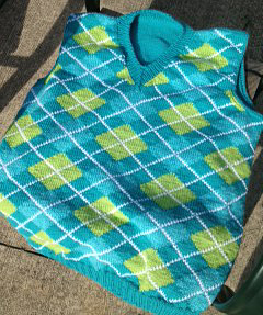 Jodi's Argyle Vest